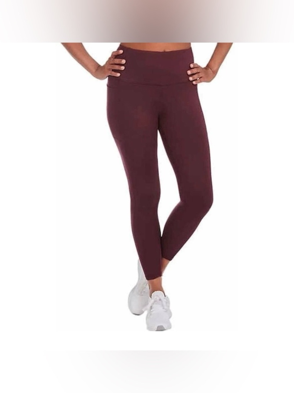 XS DANSKIN Burgandy yoga pants/ High-Rise Women's Legging in Deep Burgundy